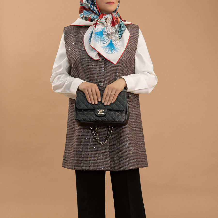 وست شنل زرشکی کد A134